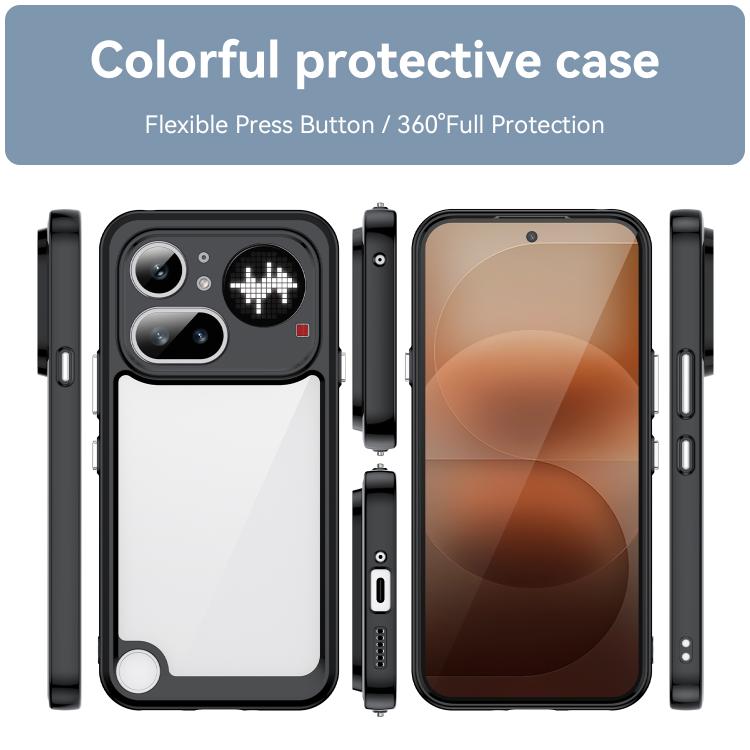 For Nothing Phone 4a Pro Colorful Series Acrylic Hybrid TPU Phone Case