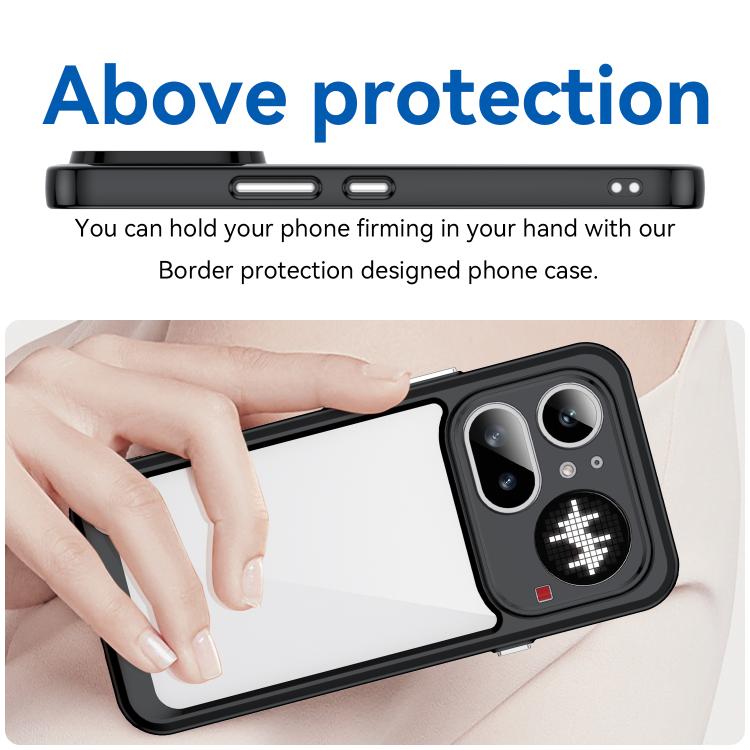 For Nothing Phone 4a Pro Colorful Series Acrylic Hybrid TPU Phone Case
