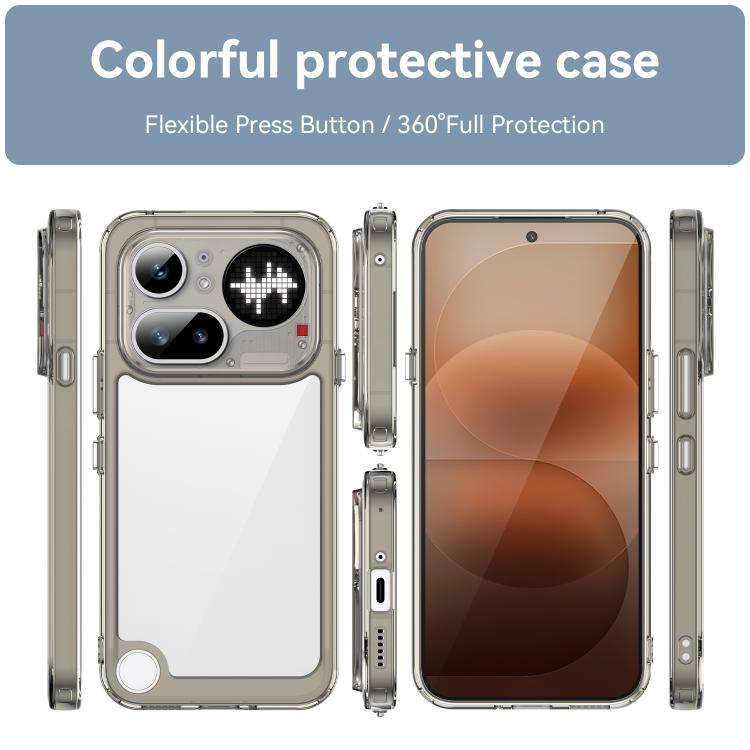 For Nothing Phone 4a Pro Colorful Series Acrylic Hybrid TPU Phone Case