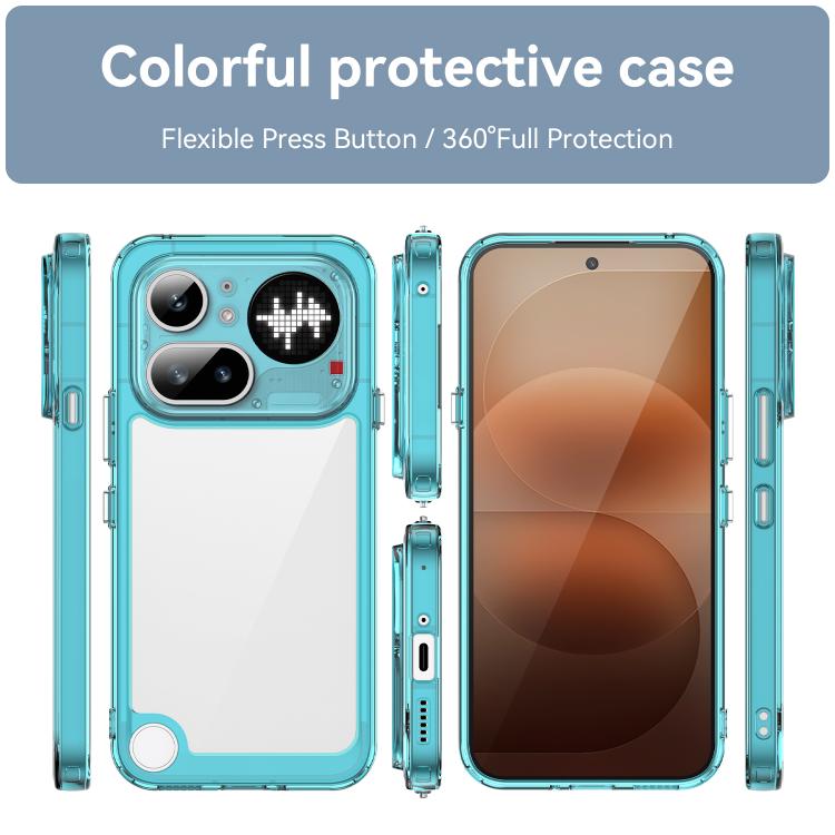For Nothing Phone 4a Pro Colorful Series Acrylic Hybrid TPU Phone Case