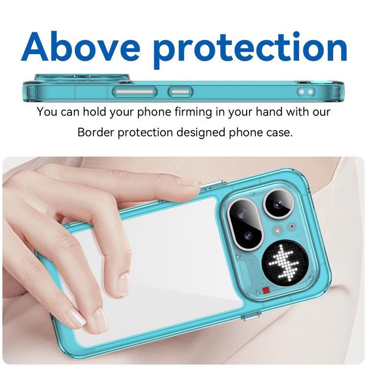 For Nothing Phone 4a Pro Colorful Series Acrylic Hybrid TPU Phone Case