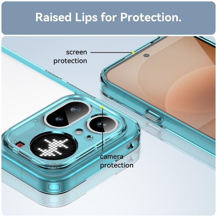 For Nothing Phone 4a Pro Colorful Series Acrylic Hybrid TPU Phone Case