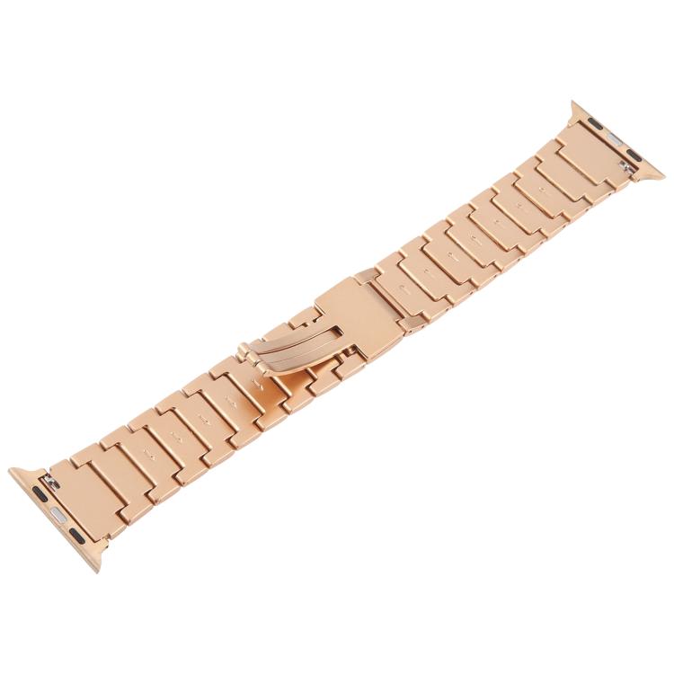 For Apple Watch 46mm / 49mm / 45mm / 44mm I-Shaped Folding Magnetic Buckle Metal Watch Band