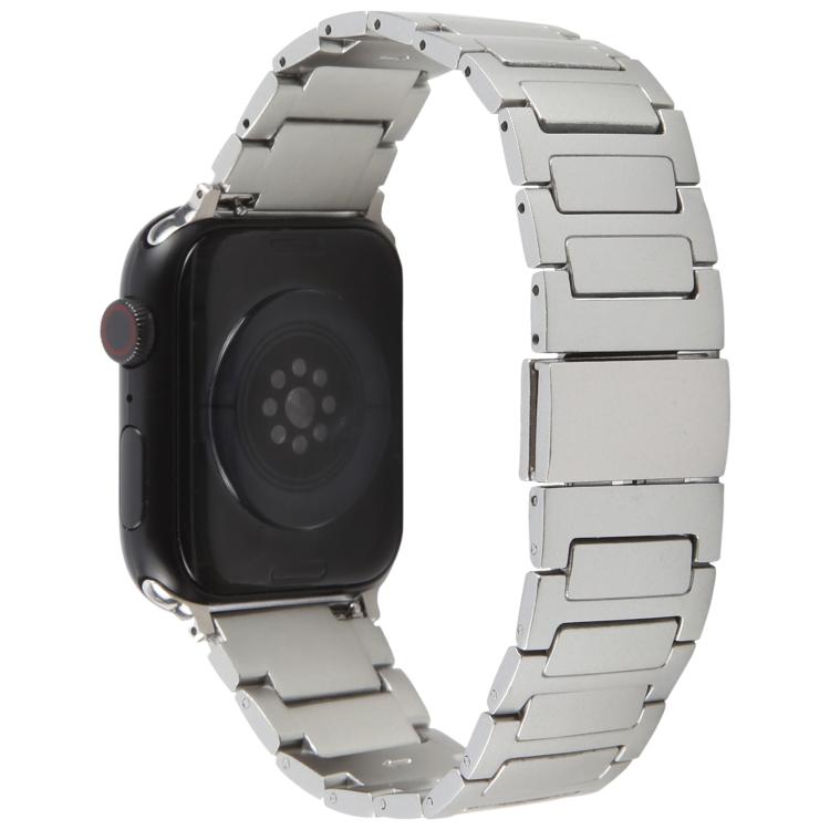 For Apple Watch 46mm / 49mm / 45mm / 44mm I-Shaped Folding Magnetic Buckle Metal Watch Band