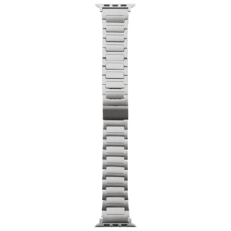For Apple Watch 46mm / 49mm / 45mm / 44mm I-Shaped Folding Magnetic Buckle Metal Watch Band