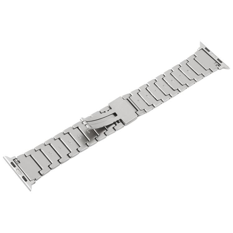 For Apple Watch 46mm / 49mm / 45mm / 44mm I-Shaped Folding Magnetic Buckle Metal Watch Band