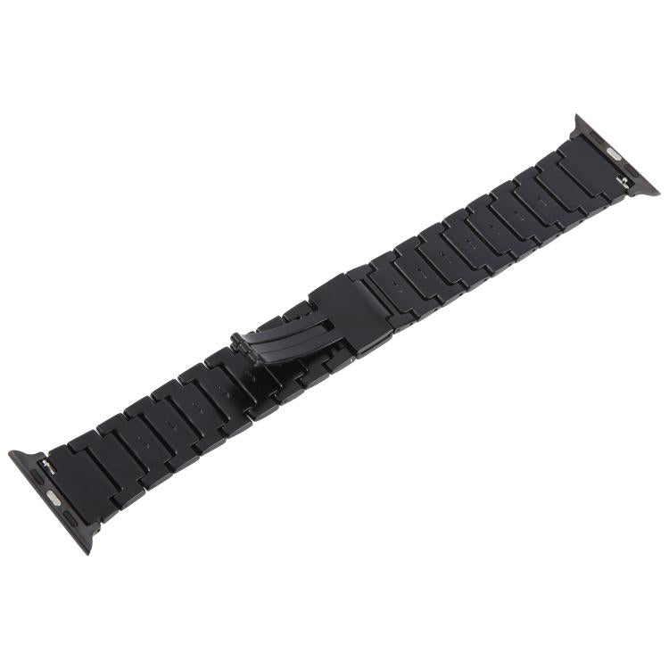 For Apple Watch 42mm / 41mm / 40mm / 38mm I-Shaped Folding Magnetic Buckle Metal Watch Band