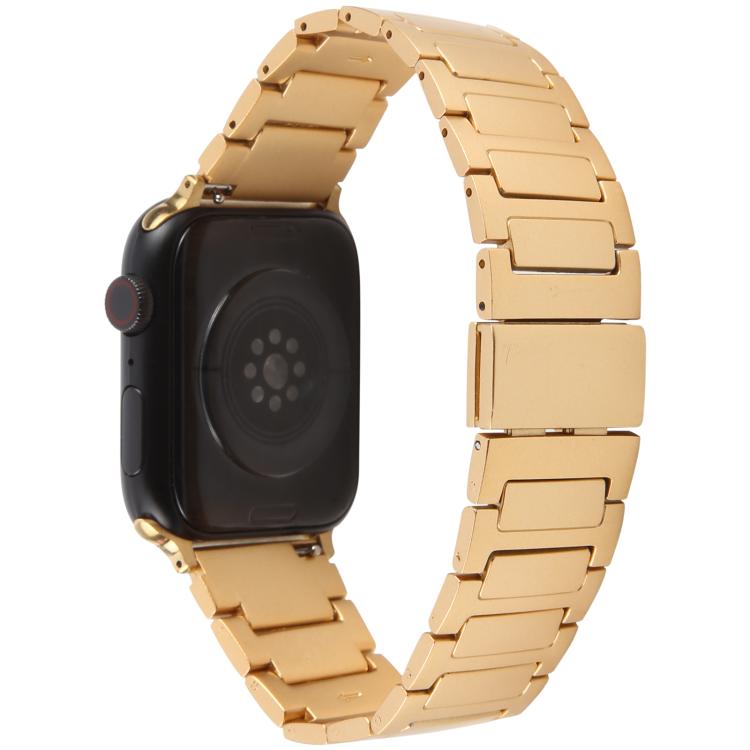 For Apple Watch 42mm / 41mm / 40mm / 38mm I-Shaped Folding Magnetic Buckle Metal Watch Band