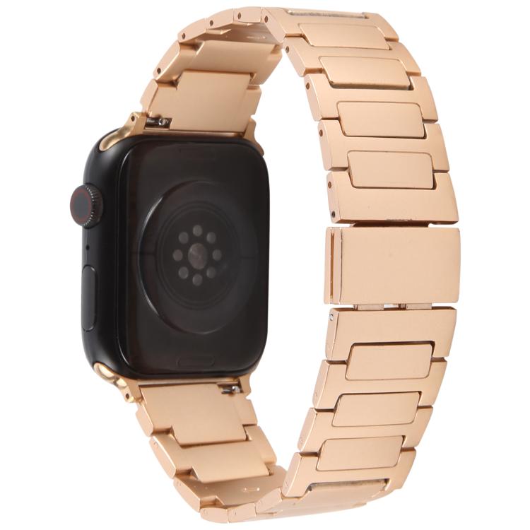 For Apple Watch 42mm / 41mm / 40mm / 38mm I-Shaped Folding Magnetic Buckle Metal Watch Band