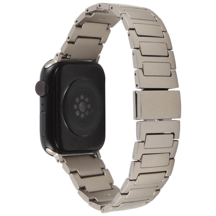 For Apple Watch 42mm / 41mm / 40mm / 38mm I-Shaped Folding Magnetic Buckle Metal Watch Band