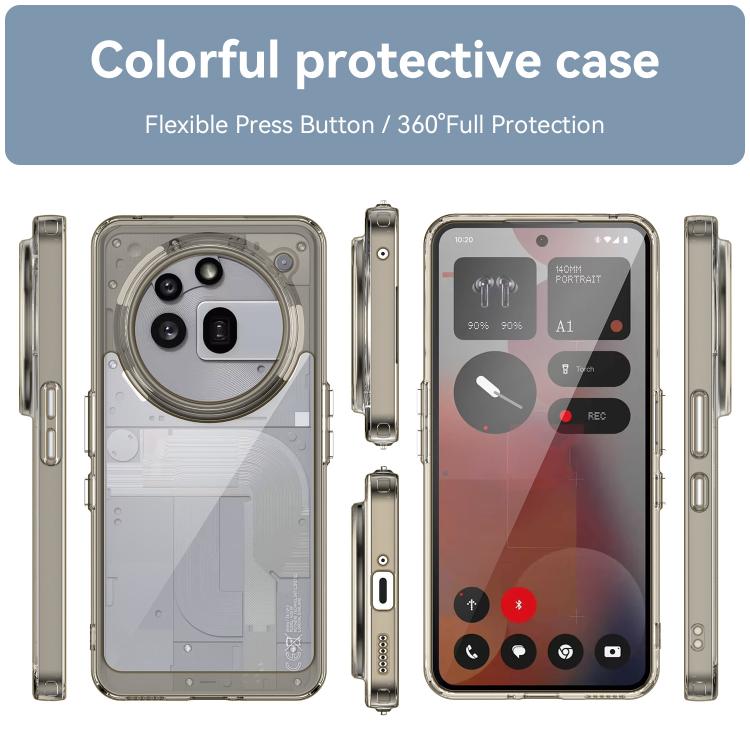 For Nothing Phone 3a Pro Colorful Series Acrylic Hybrid TPU Phone Case