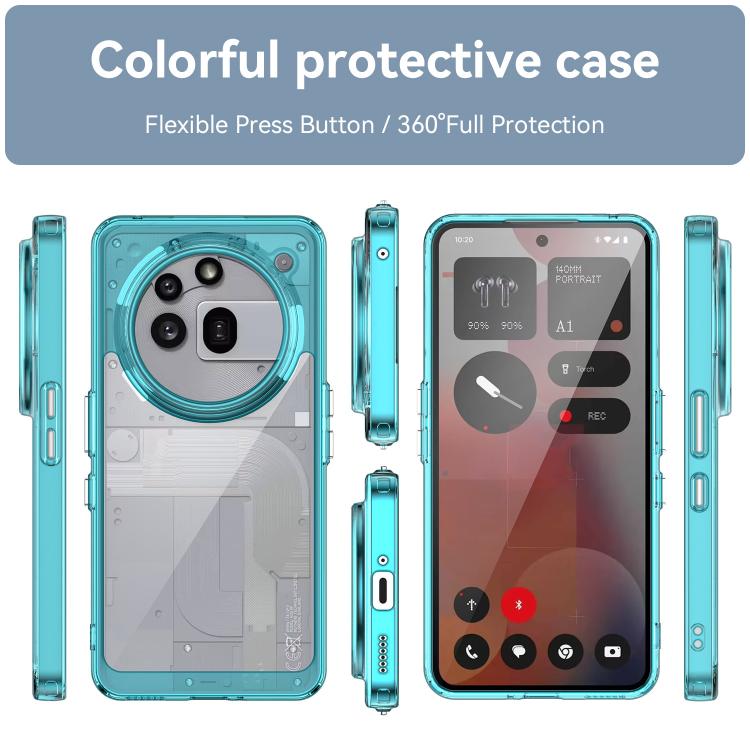 For Nothing Phone 3a Pro Colorful Series Acrylic Hybrid TPU Phone Case