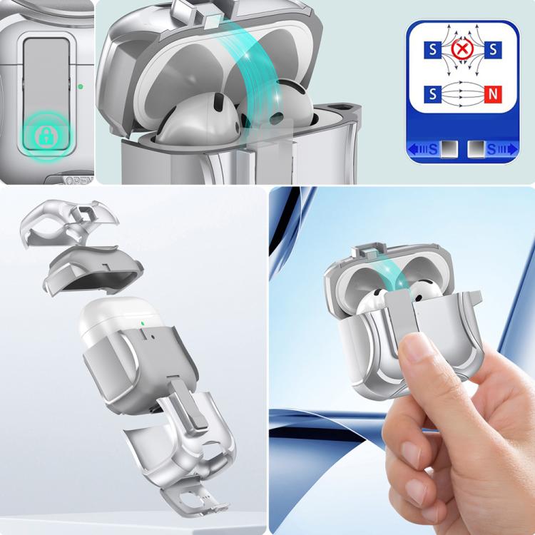 For AirPods 4 Wireless Bluetooth Earphones PC Hybrid TPU Protective Case