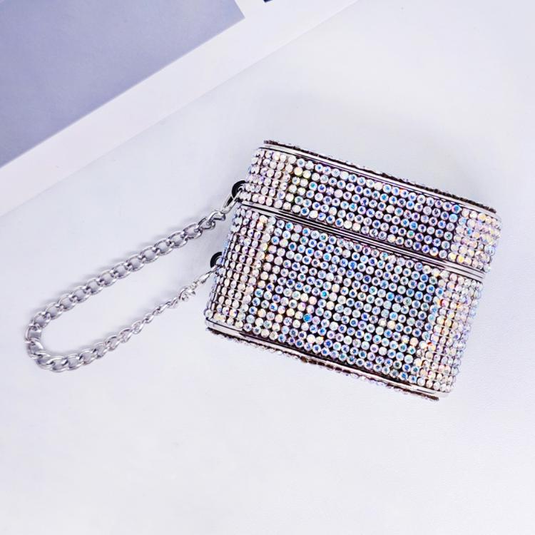 For AirPods Pro 2 Cylindrical Diamond Bluetooth Earphone Protective Case