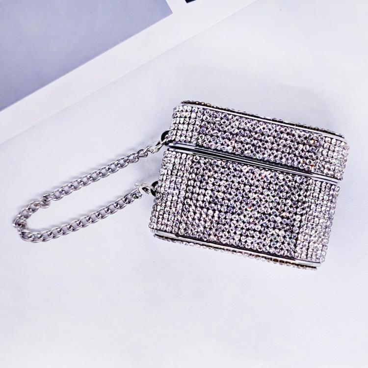 For AirPods Pro Cylindrical Diamond Bluetooth Earphone Protective Case