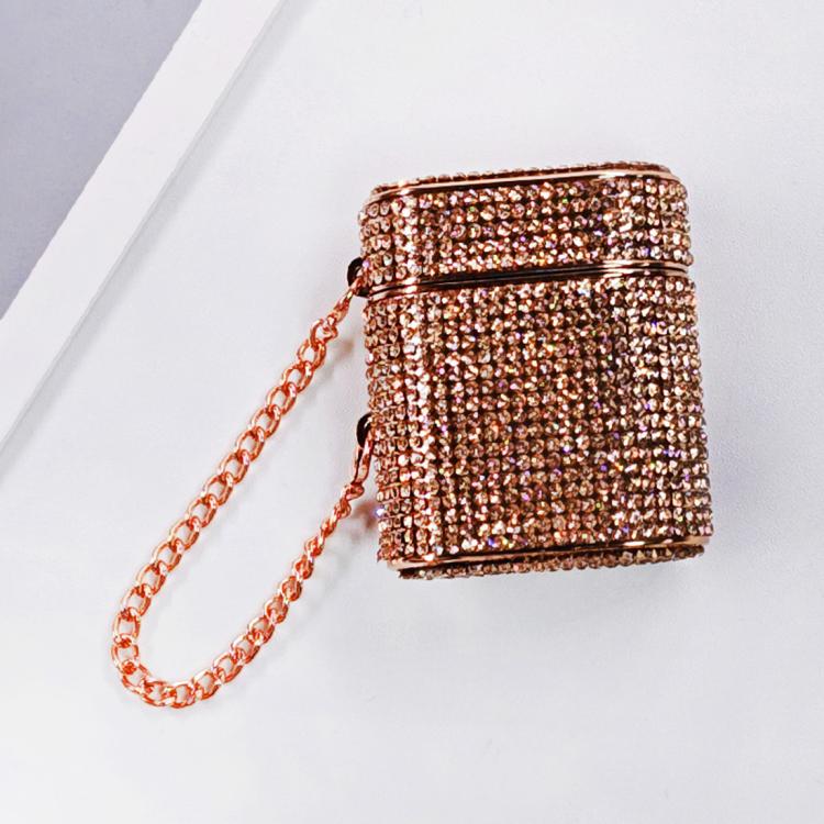 For AirPods 2 / 1 Cylindrical Diamond Bluetooth Earphone Protective Case