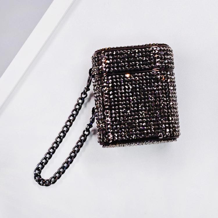For AirPods 2 / 1 Cylindrical Diamond Bluetooth Earphone Protective Case