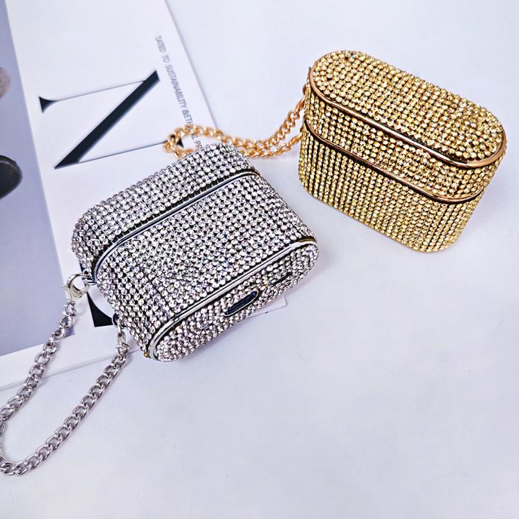 For AirPods 4 Cylindrical Diamond Bluetooth Earphone Protective Case