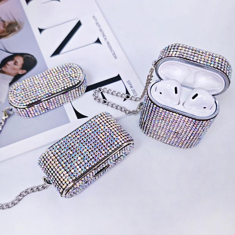 For AirPods 4 Cylindrical Diamond Bluetooth Earphone Protective Case