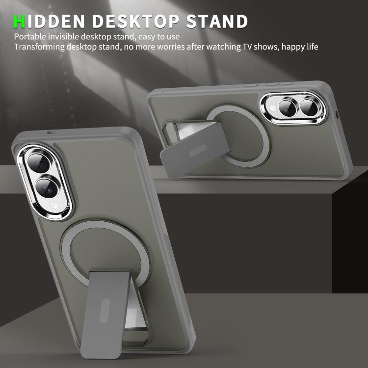 For Samsung Galaxy S26 Ultra 5G Acrylic Hybrid TPU MagSafe Holder Phone Case