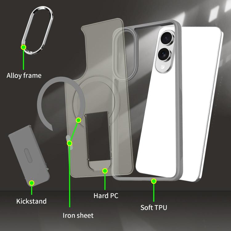 For Samsung Galaxy S26 Ultra 5G Acrylic Hybrid TPU MagSafe Holder Phone Case