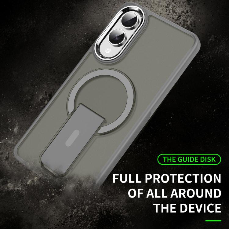 For Samsung Galaxy S26 Ultra 5G Acrylic Hybrid TPU MagSafe Holder Phone Case