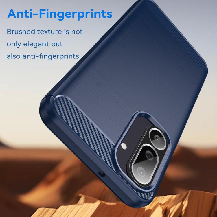 For Samsung Galaxy F56 5G Carbon Fiber Brushed Texture TPU Phone Case