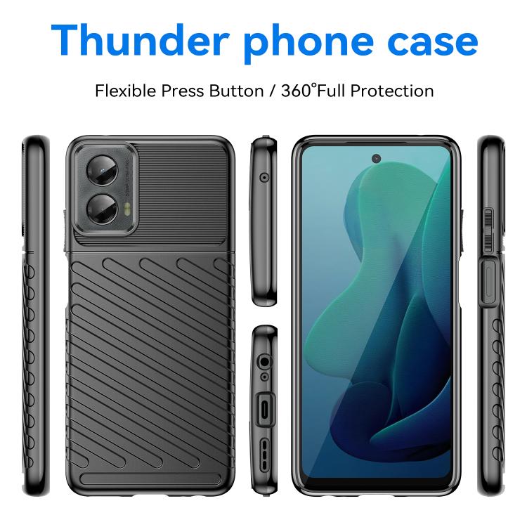 For Motorola Moto G 5G 2024 Thunderbolt Shockproof Soft TPU Phone Case