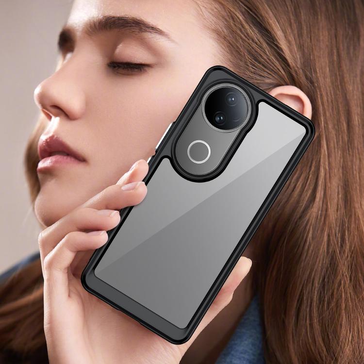 For vivo V50 Colorful Series Acrylic Hybrid TPU Phone Case