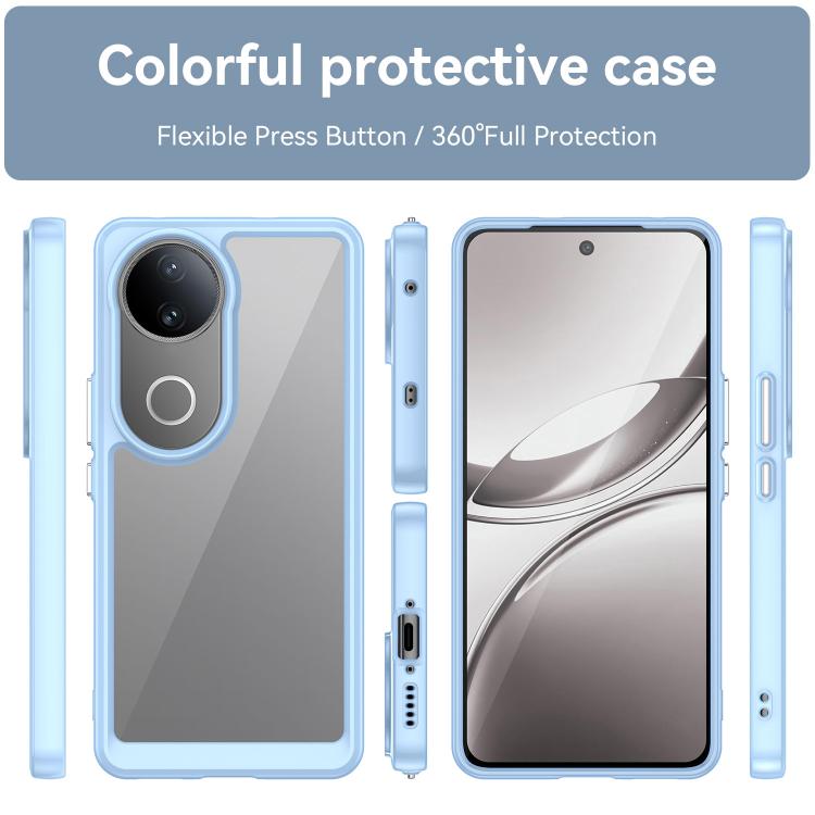 For vivo V50 Colorful Series Acrylic Hybrid TPU Phone Case