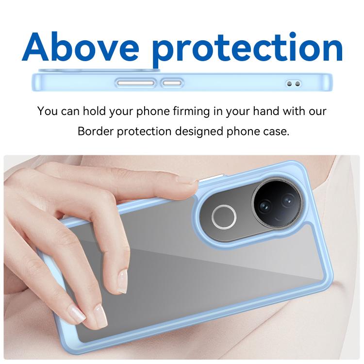 For vivo V50 Colorful Series Acrylic Hybrid TPU Phone Case