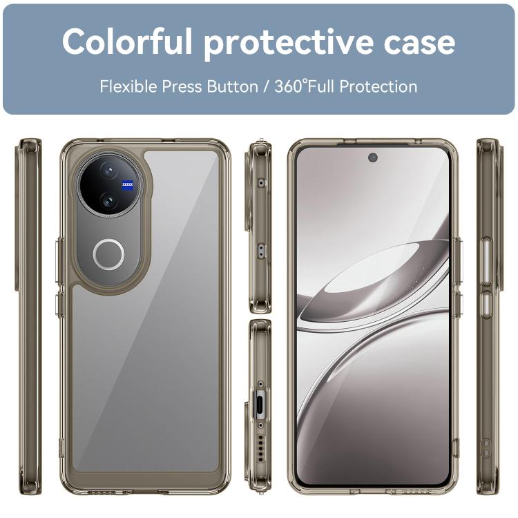 For vivo V50 Colorful Series Acrylic Hybrid TPU Phone Case