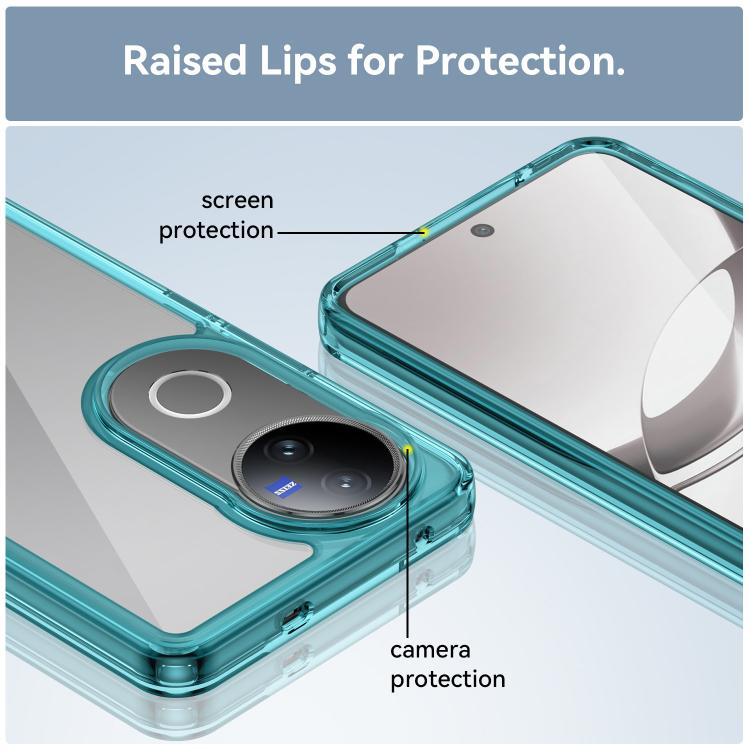 For vivo V50 Colorful Series Acrylic Hybrid TPU Phone Case