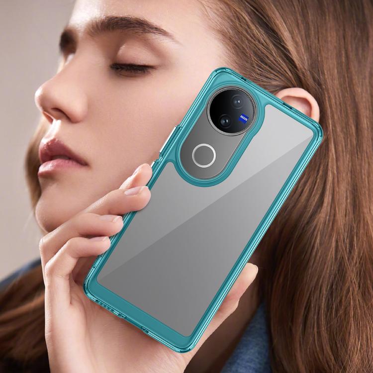 For vivo V50 Colorful Series Acrylic Hybrid TPU Phone Case