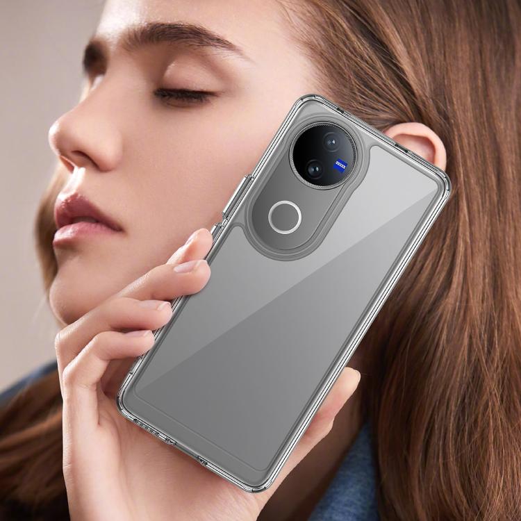 For vivo V50 Colorful Series Acrylic Hybrid TPU Phone Case