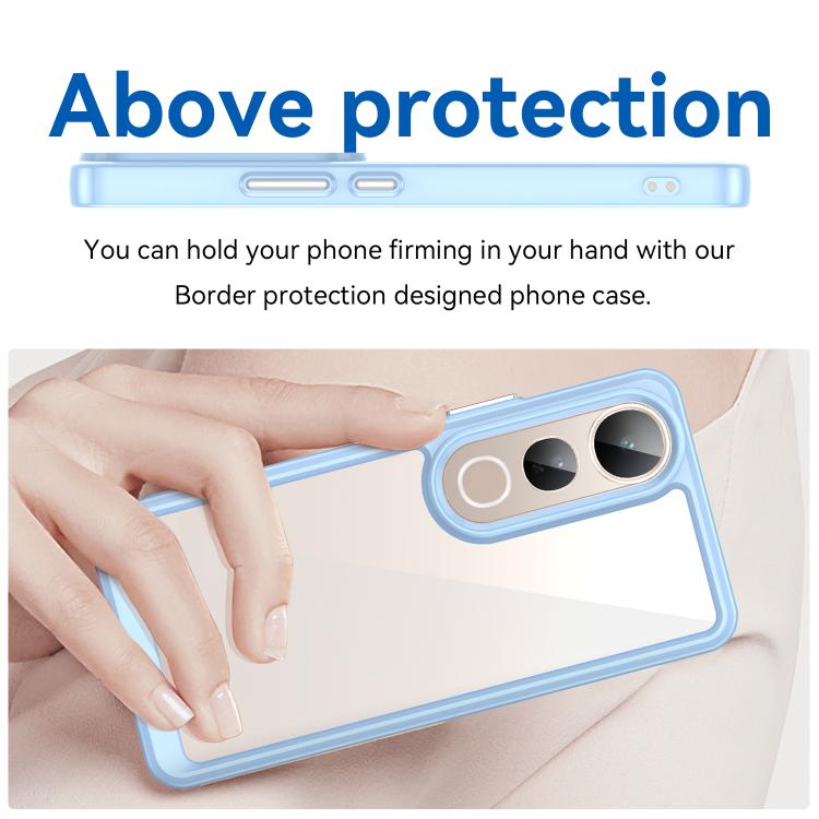 For vivo V50 Lite 4G Colorful Series Acrylic Hybrid TPU Phone Case