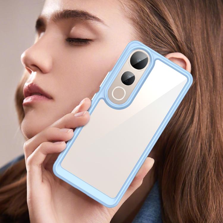 For vivo V50 Lite 4G Colorful Series Acrylic Hybrid TPU Phone Case