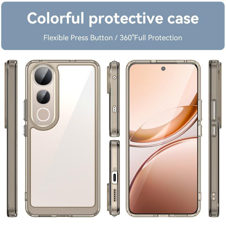 For vivo V50 Lite 4G Colorful Series Acrylic Hybrid TPU Phone Case