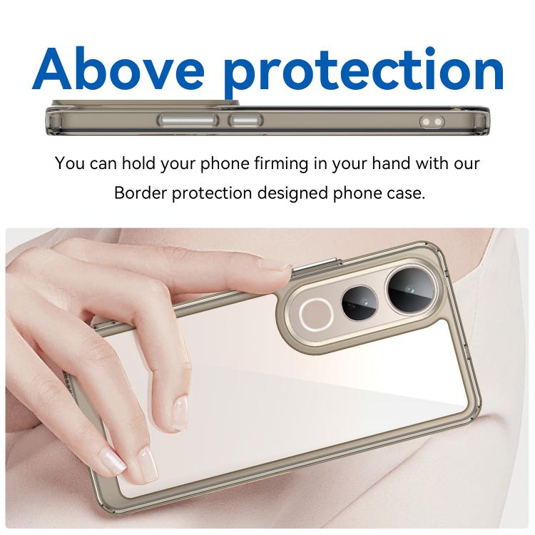 For vivo V50 Lite 4G Colorful Series Acrylic Hybrid TPU Phone Case