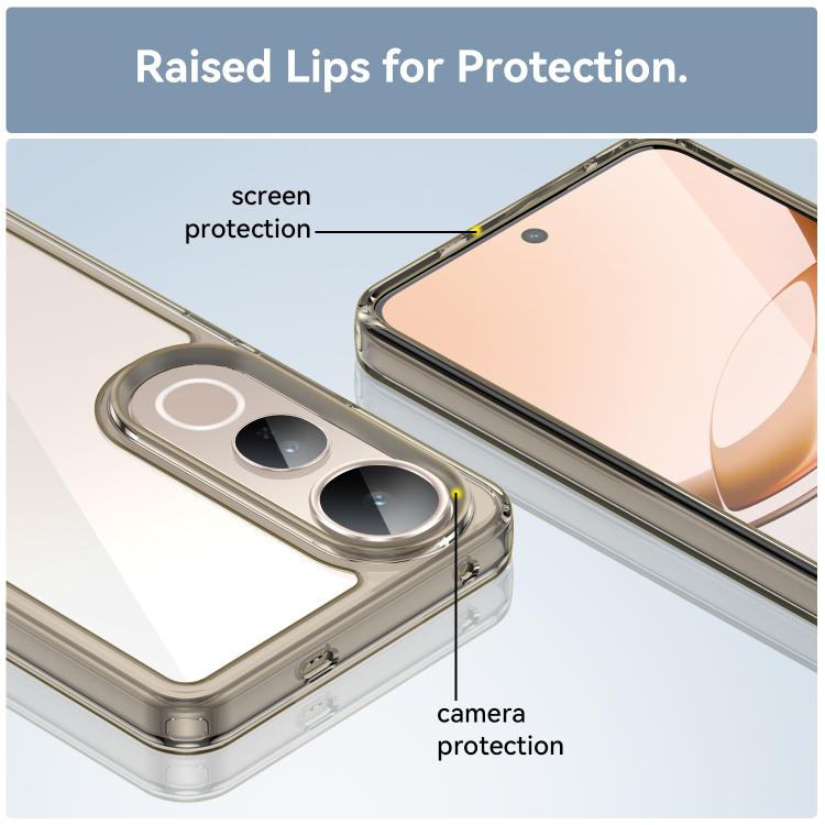 For vivo V50 Lite 4G Colorful Series Acrylic Hybrid TPU Phone Case