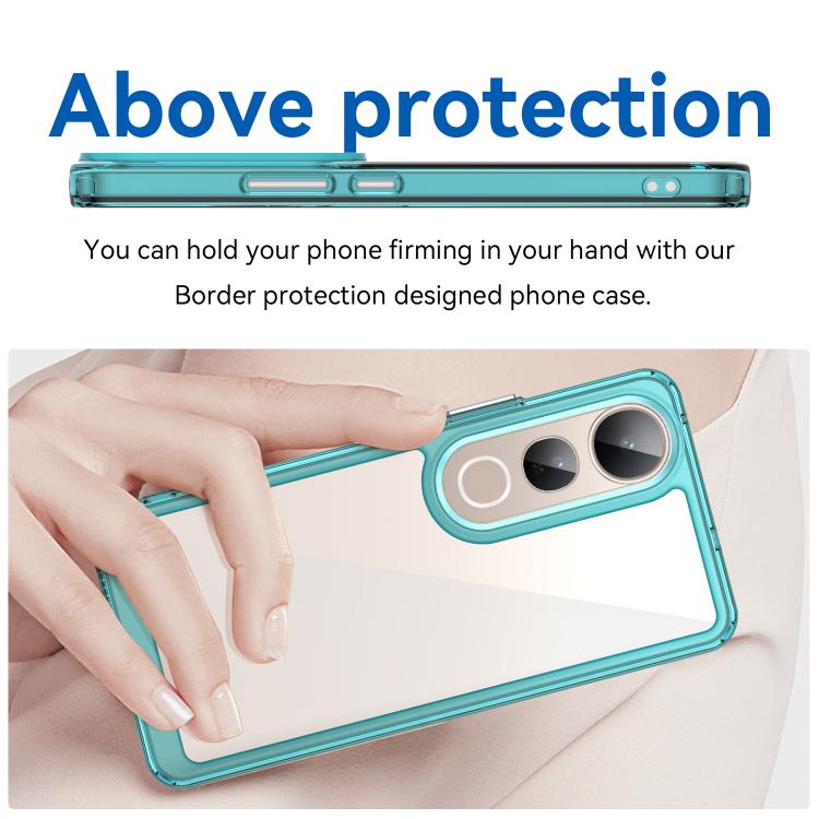 For vivo V50 Lite 4G Colorful Series Acrylic Hybrid TPU Phone Case