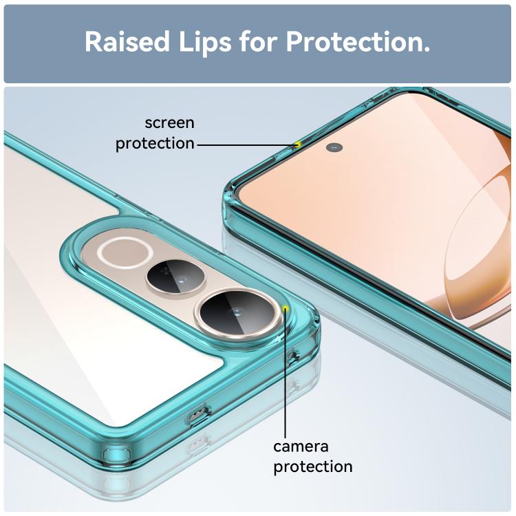 For vivo V50 Lite 4G Colorful Series Acrylic Hybrid TPU Phone Case