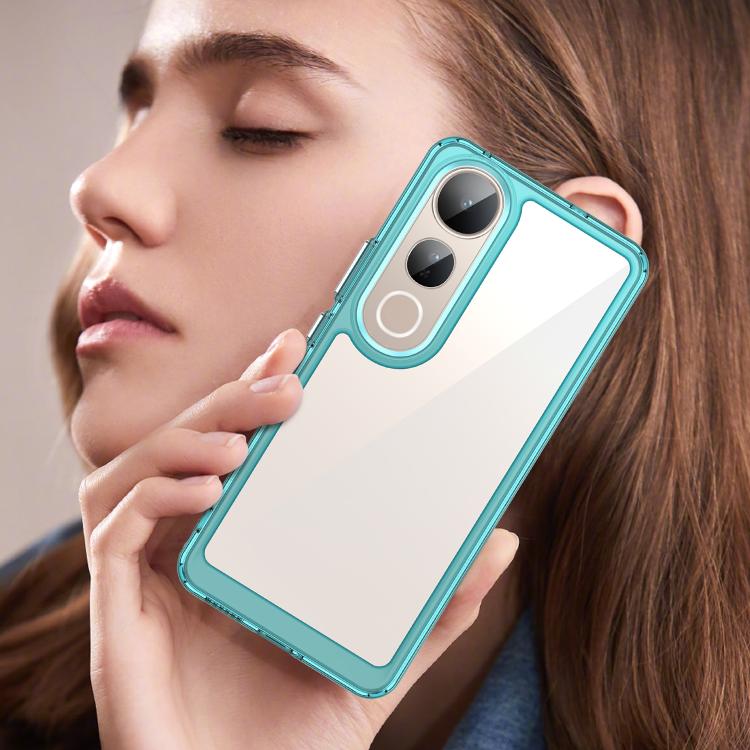 For vivo V50 Lite 4G Colorful Series Acrylic Hybrid TPU Phone Case