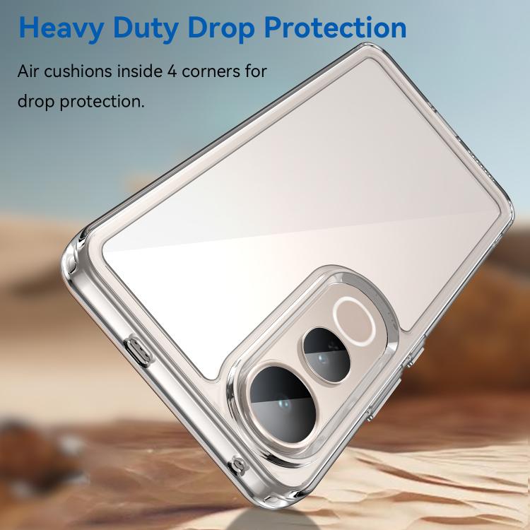 For vivo V50 Lite 4G Colorful Series Acrylic Hybrid TPU Phone Case