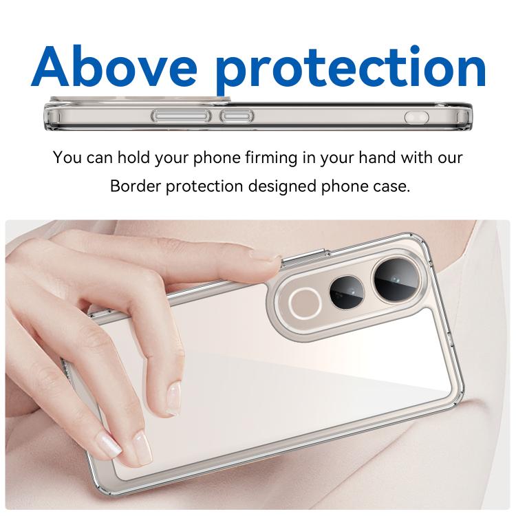 For vivo V50 Lite 4G Colorful Series Acrylic Hybrid TPU Phone Case