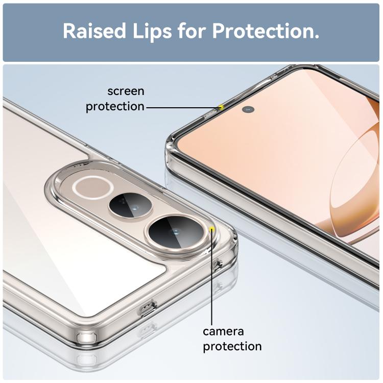 For vivo V50 Lite 4G Colorful Series Acrylic Hybrid TPU Phone Case