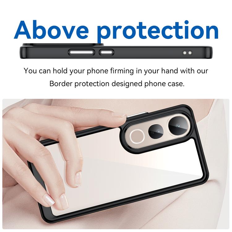 For vivo V50 Lite 5G Colorful Series Acrylic Hybrid TPU Phone Case