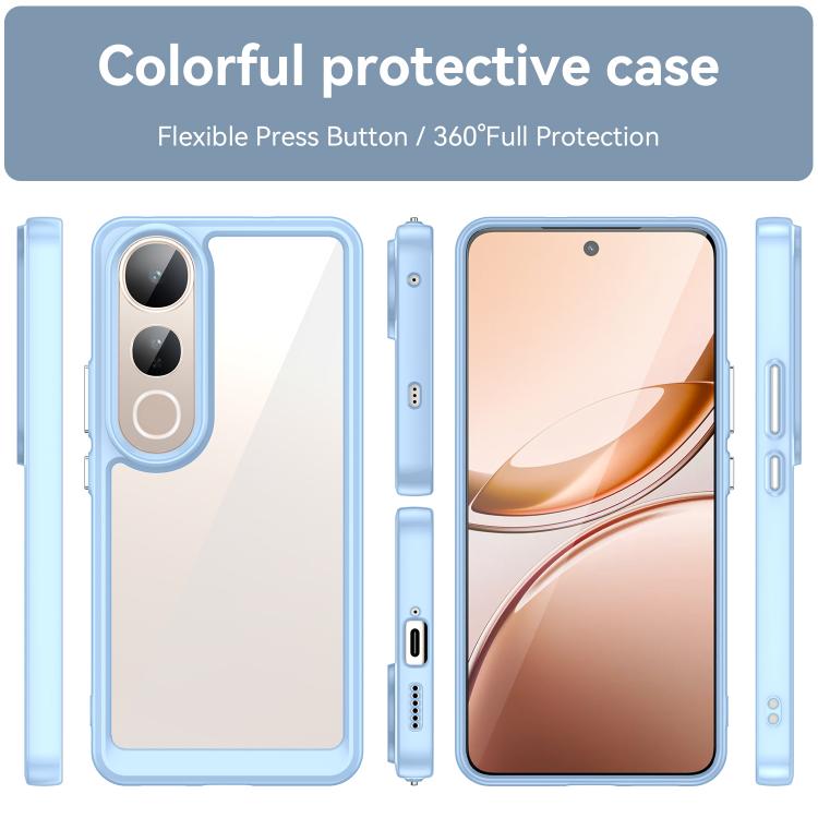 For vivo V50 Lite 5G Colorful Series Acrylic Hybrid TPU Phone Case