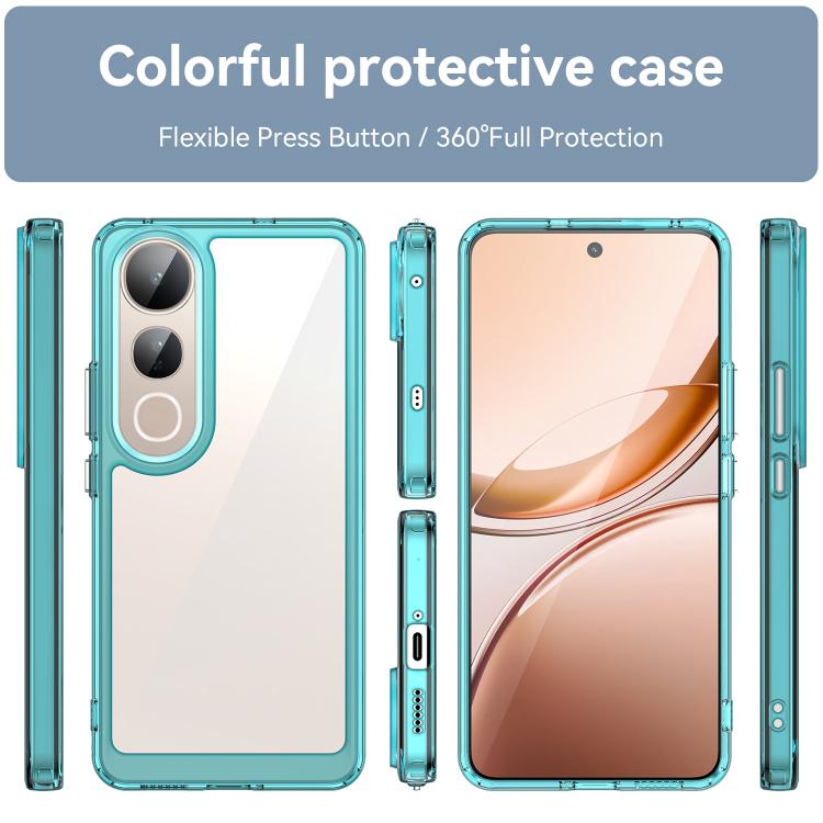 For vivo V50 Lite 5G Colorful Series Acrylic Hybrid TPU Phone Case