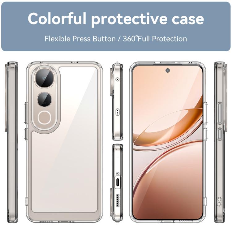 For vivo V50 Lite 5G Colorful Series Acrylic Hybrid TPU Phone Case